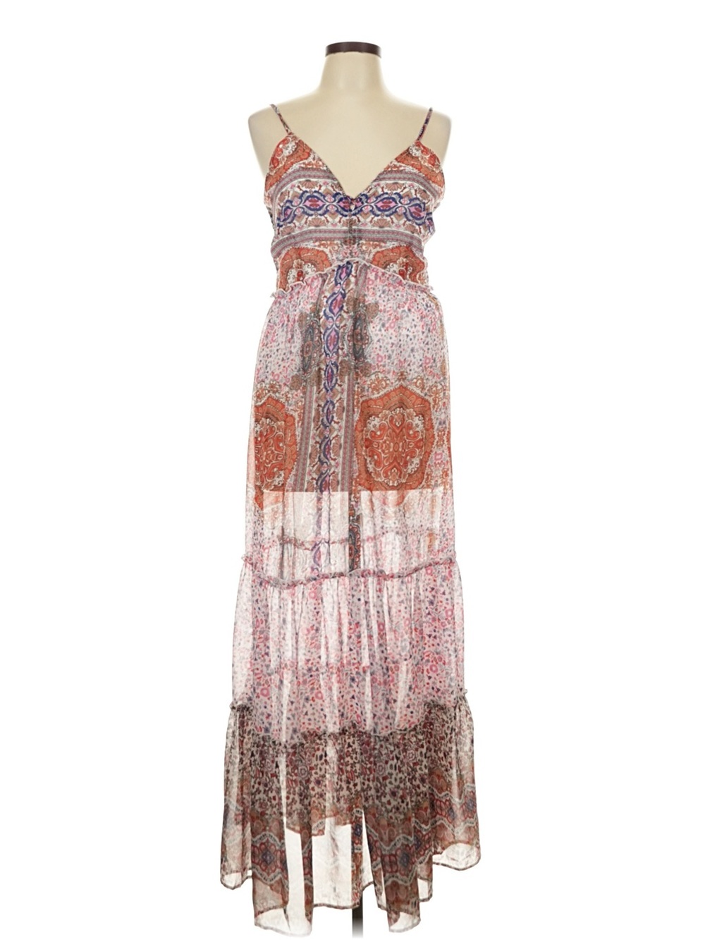 Wrangler Retro Size Large Maxi Dress with Spaghetti Straps
